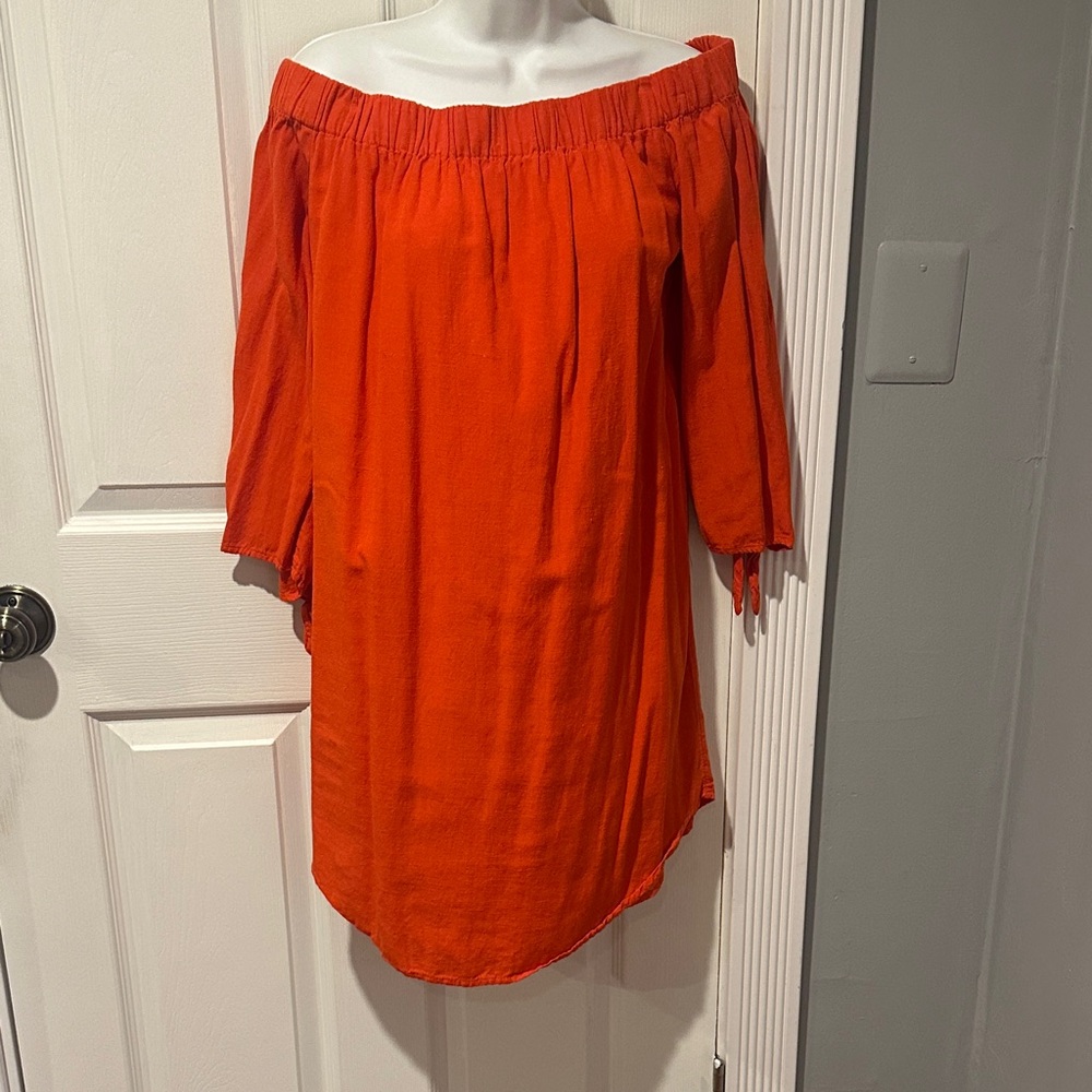 Old Navy Off-Shoulder Red Mini Dress